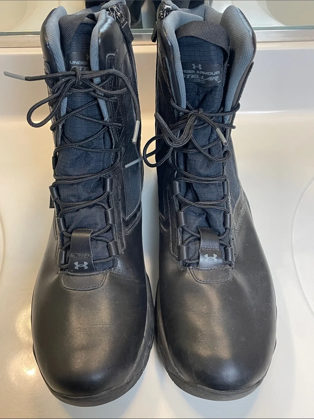 Under Armour Men's Stellar G2 Zip Waterproof Military Tactical Black Boots